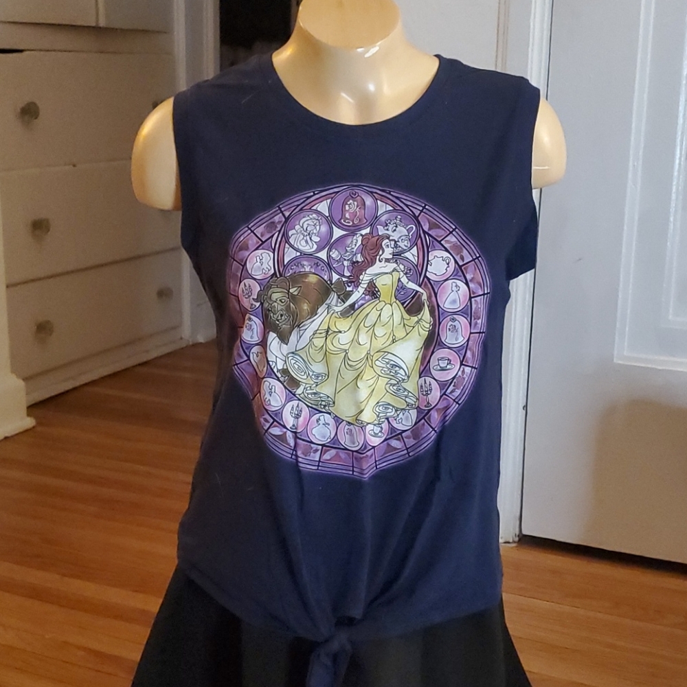 Hot Topic Beauty and the Beast Muscle Tee